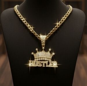 *NEW!* 14K Yellow Gold Micropave Hustler Pendant
